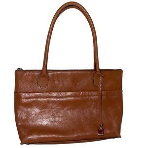 HOBO THE ORIGINAL BROWN LEATHER TOTE BAG